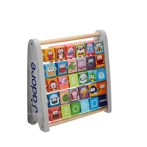 Ábaco de Lujo Doble Lado con el Abecedario 2a+
