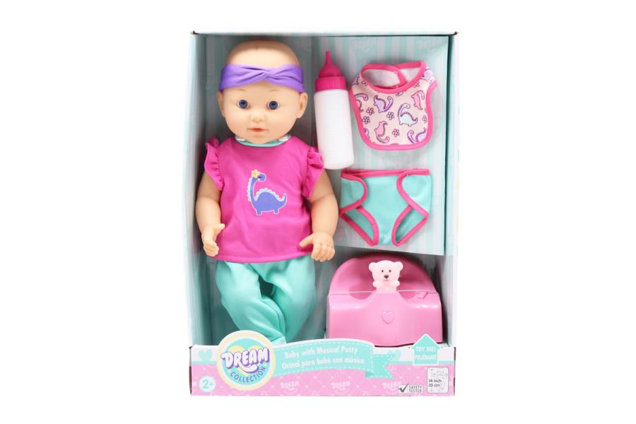 Bebé con Orinal con Musica Drean Collection 2a+ Surtido de 2 ( se venden por separado )