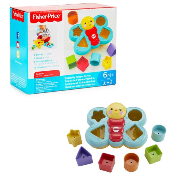 Fisher-Price Clasificador de Bloques de Mariposa 6m+