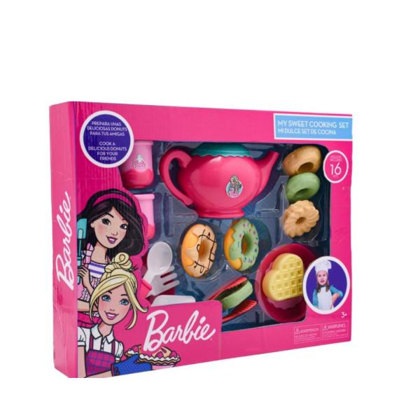 Barbie Set de Dulces para Cocina 16 Pzs 3a+