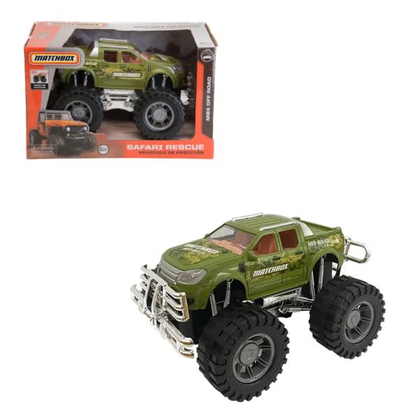 Vehículo Matchbox de Fricción Safari Rescate Surt/2 3a+