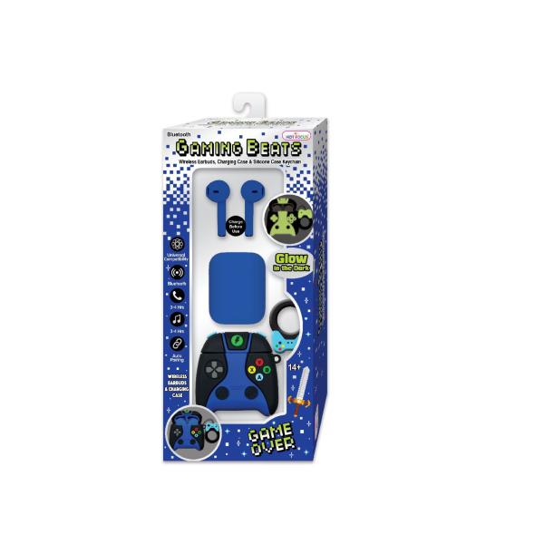 Audifonos inalambricos con estuche Recargable 14a+ Azul