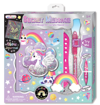 Diario Mensaje Secreto Brilla en la Oscuridad 5a+