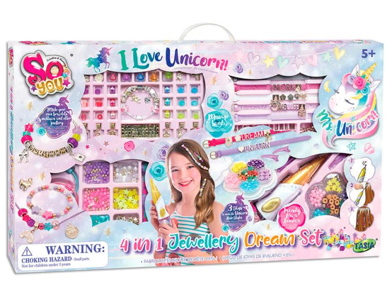 Set de Joyería Unicornio 4en1 5a+