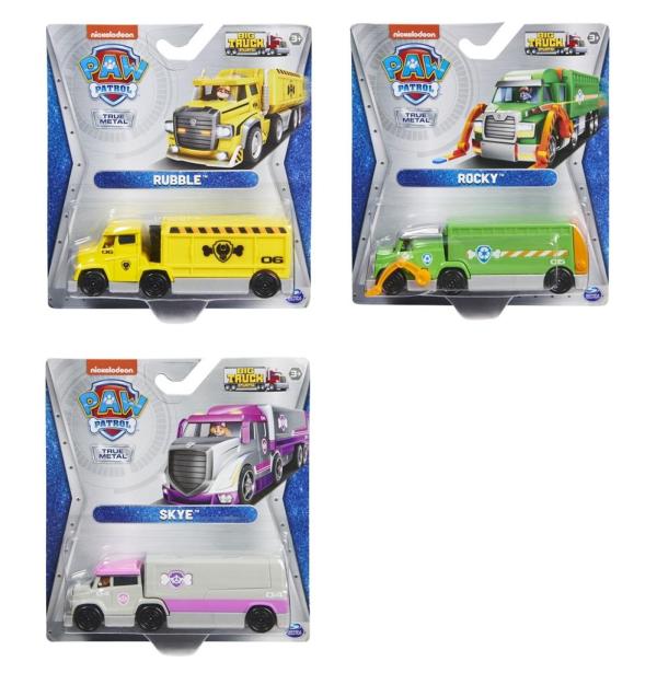 Vehiculos Paw Patrol Big Truck Pups de Metal Surtido de 4 / 3A+ (Se venden por separado)