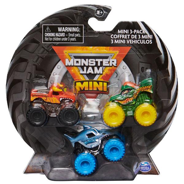 Monster Jam Mini Vehículos Pack de 3 3a+
