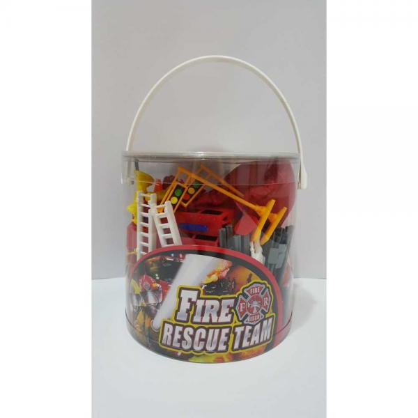 Equipo de Rescate Bomberos en Balde 100 Pzs 3a+