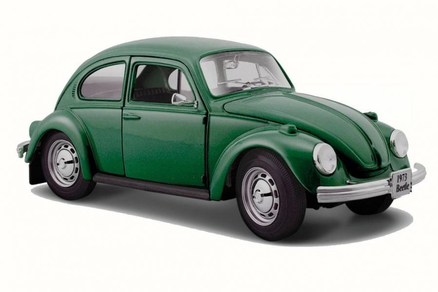 Carro Volkswagen Beetle Verde Esc:1:24 3a+(072294)