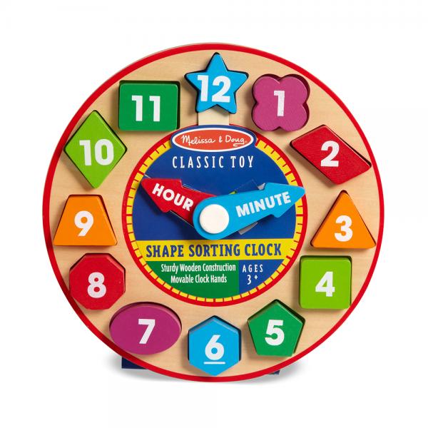 Reloj de Madera con Figuras de Encajar (18593) 3a+