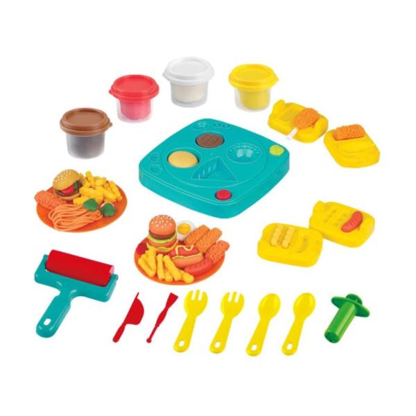 Plasticina p/Armar con Figuras y moldes 3a+