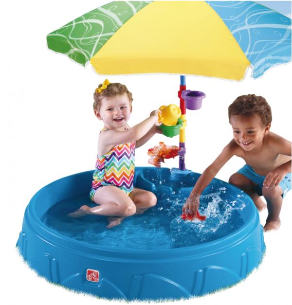Piscina con Sombrilla y Juguetes 2a+