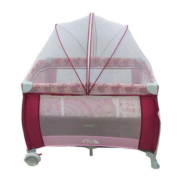 Baby Basics Encierro Serpentina con Mosquitero Fusia 0m+