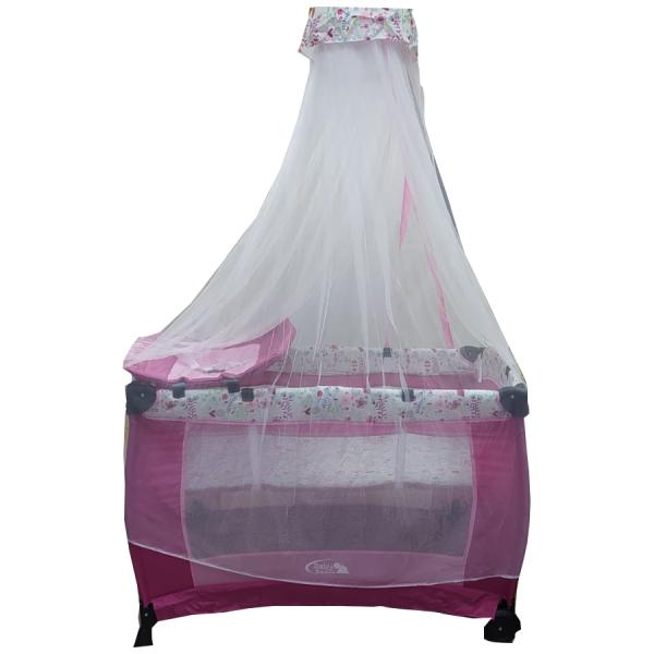 Baby Basics Encierro con Cambiador con Mosquitero Color Fusia 0m+