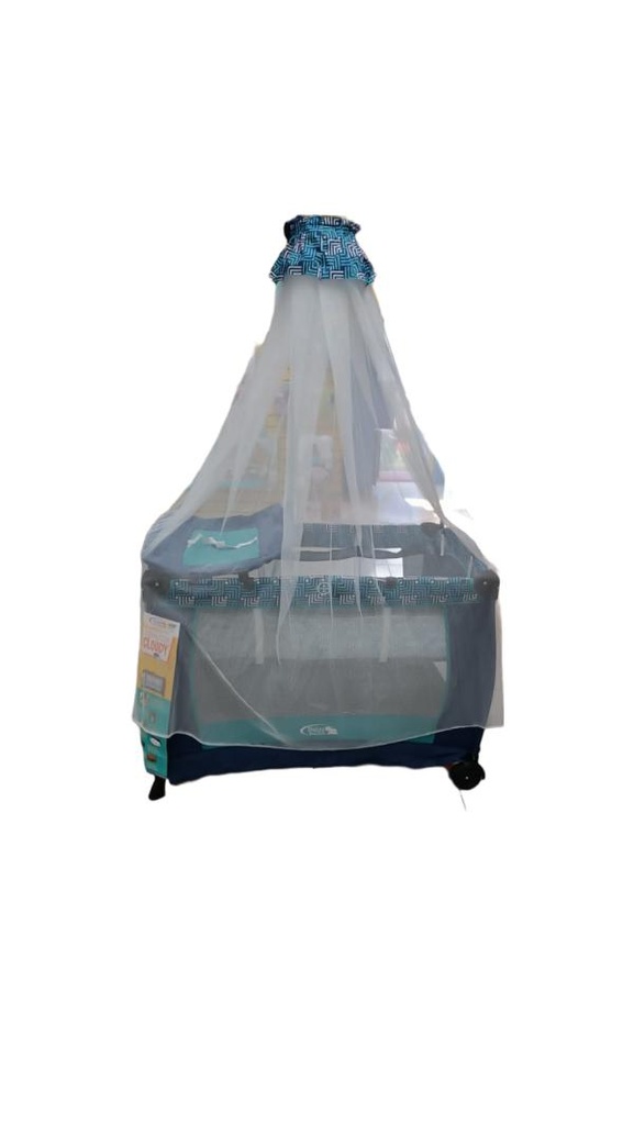 Baby Basics Encierro con Cambiador con Mosquitero Color Azul 0m+