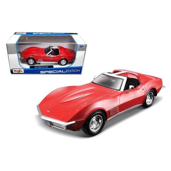 Carro 1:24 1970 Corvette® Rojo 3a+