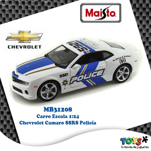 Carro Policía Chevrolet® Camaro®SSRS Esc:1:24 3a+ (312086)