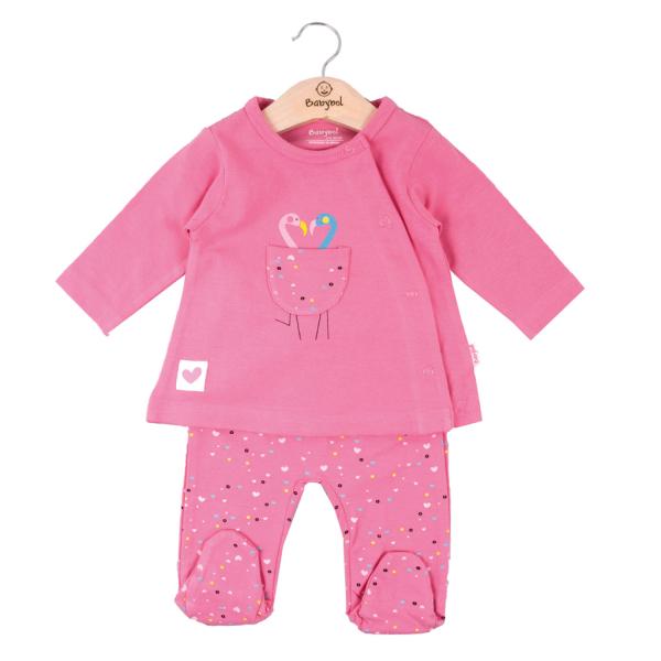 Pijama en Caja de Flamingos Rosado 6m (607972)