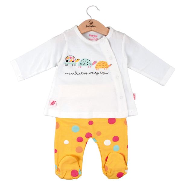 Conjunto de 2 Piezas en Caja color Amarillo Niña 3m (608085)