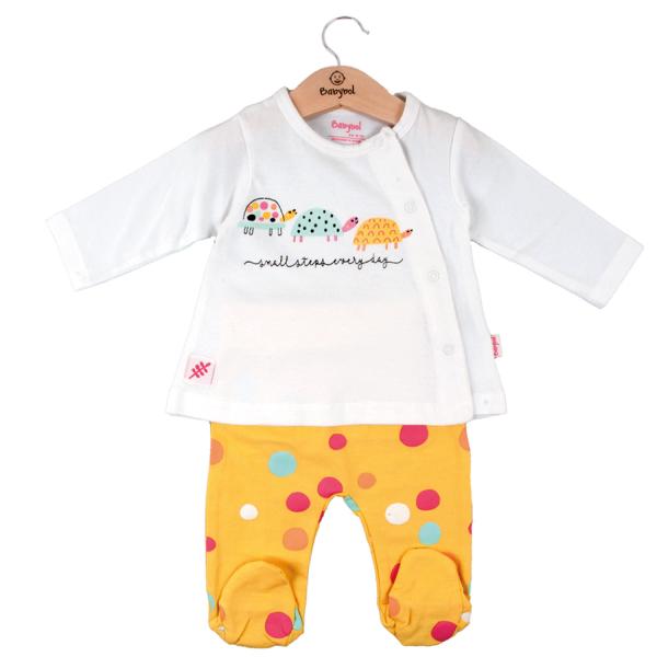 Conjunto de 2 Piezas en Caja Color Amarillo Niña 6m (608092)