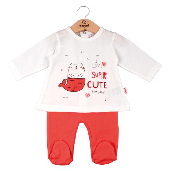 Conjunto de 2 Piezas en Caja Color Salmón Niña 6m (608153)