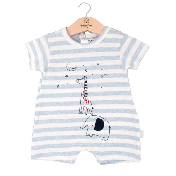 Pijama en Caja Manga Corta de Jirafa Celeste 9m (610071)