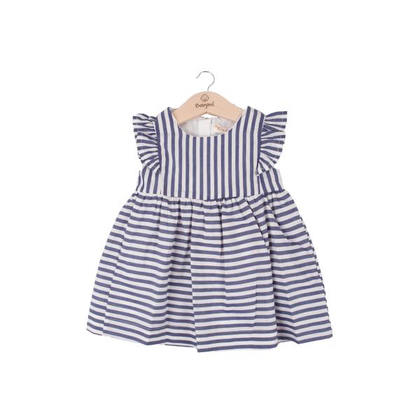 Vestido de Rayas Azul Marino C/ Blanco 3m (629158)