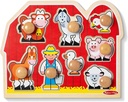 Figuras de Madera de Encajar Amigos de la Granja 1a+