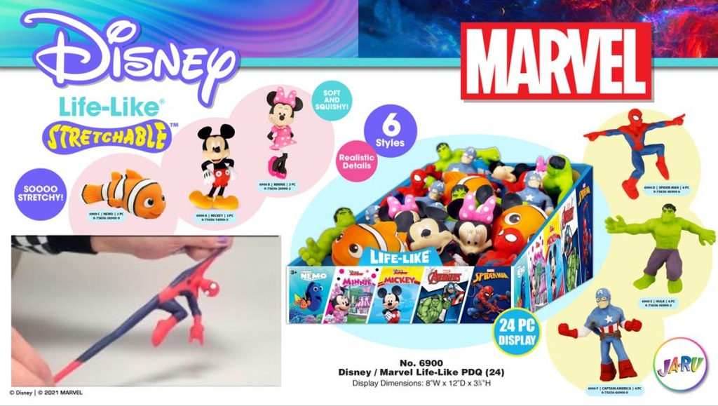 Figuras Estirables de Disney y Marvel  3a+  / Surtido 3 -  Se venden por separado