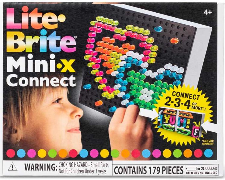 Lite Brite Mini-X - Crea tus Propias Imagenes con Luz 179Pzs 4a+