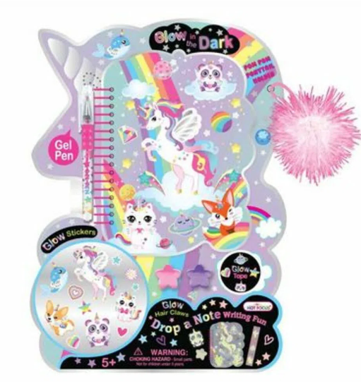 Set de Notas de Unicornio Brillante  5a+