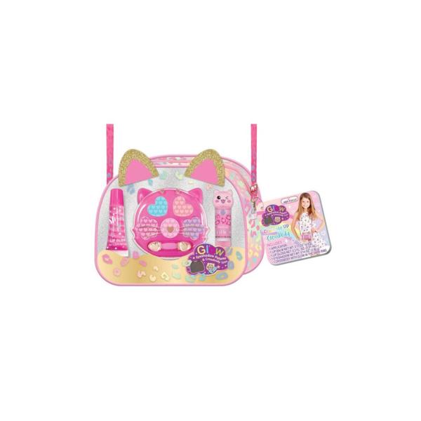 Bolso Bandolera Brilla en la Oscuridad de Leopardo  C/ Cosméticos 8a+