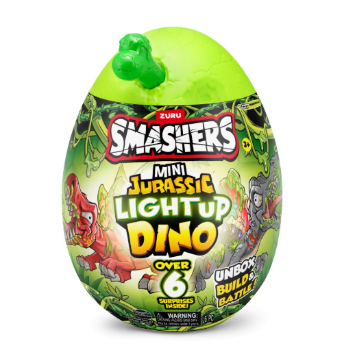 Huevo Sorpresa  Smashers Jurassic Light Dino Displ/6 Surt/3 3a+