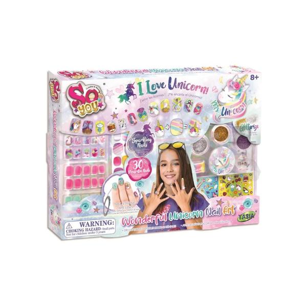 Set de arte de Uñas para Unicornio Maravilloso 8a+