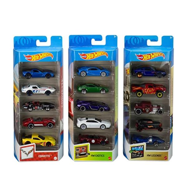 Hot Wheels - Carro Set de 5 Surtido 3+