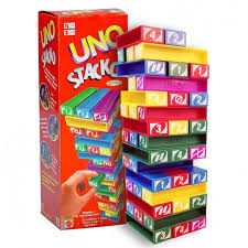 Mattel Games - Juego de Mesa Uno Stacko 7a+