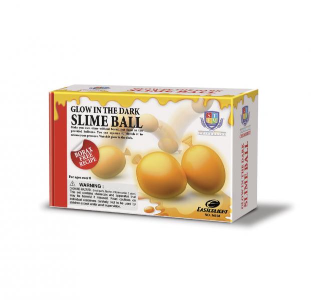 Crea tus Bolas Slime Brilla en la Oscuridad Naranja 8a+