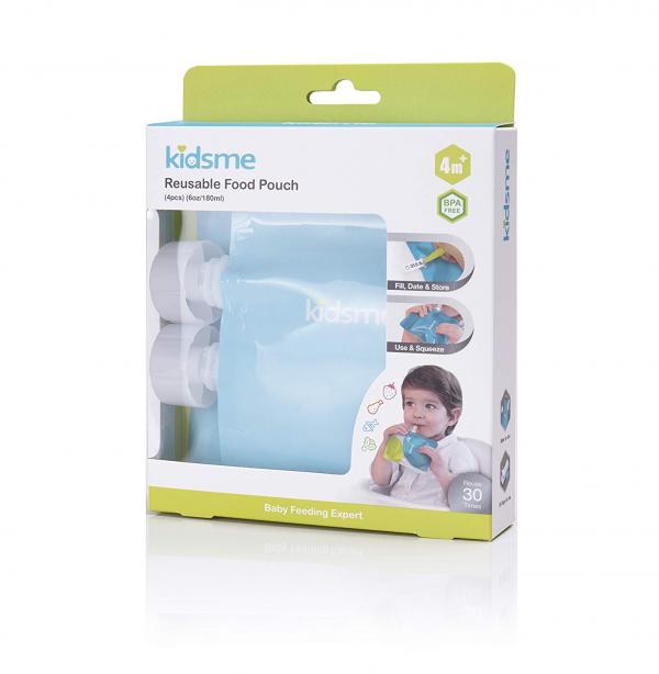 Baby Basics Bolsita de Alimentos Reutilizable para Bebé 4pzs 6oz 4m+