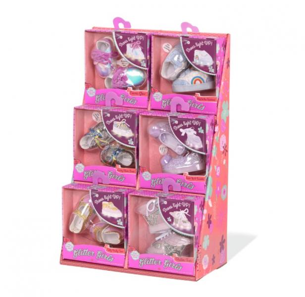 Zapatos Brillantes Muñeca 36cm Glitter Girls 3a+ ( Se venden por separado ) Venta Unitaria