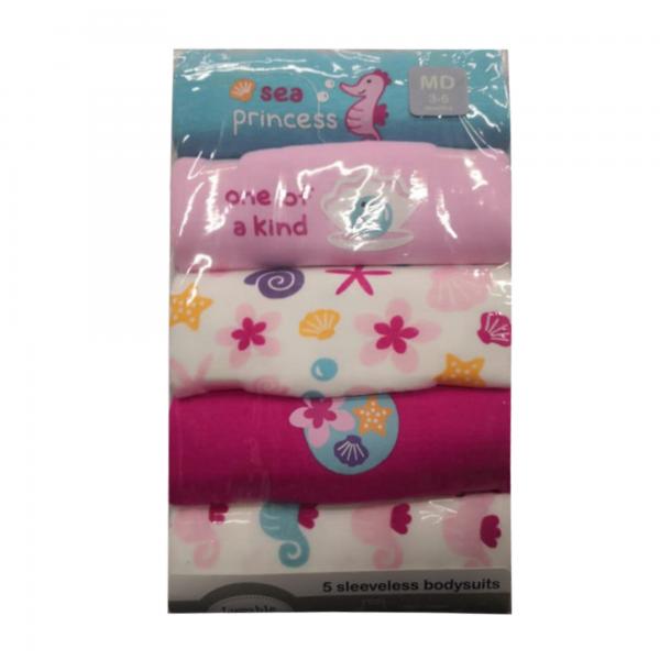 Mameluco Sin Mangas Set de 5 Rodado 36m