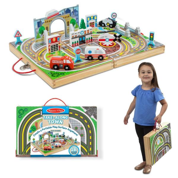 Juego de Madera Ciudad para Llevar 18pzs 3a+