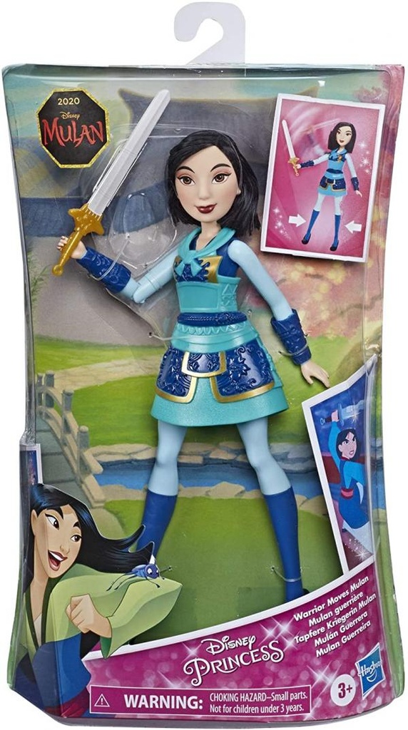 Muñeca Disney Princesa Mulán Guerrera 3a+