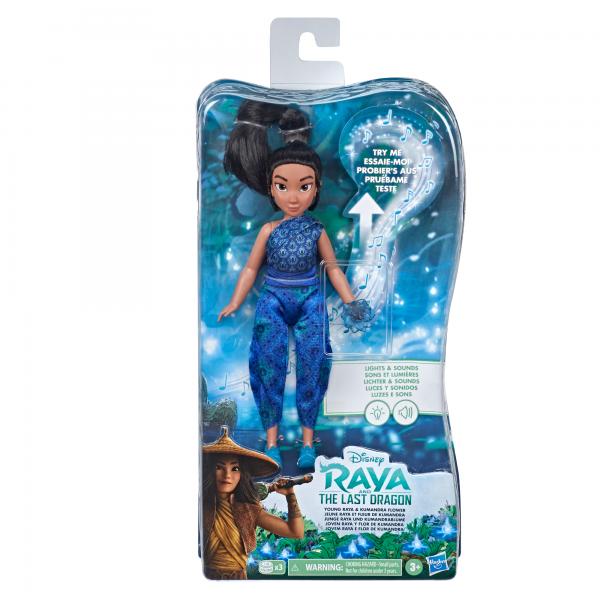Muñeca Disney Joven Raya y Flor de Kumandra el Ultimo Dragón 3a+