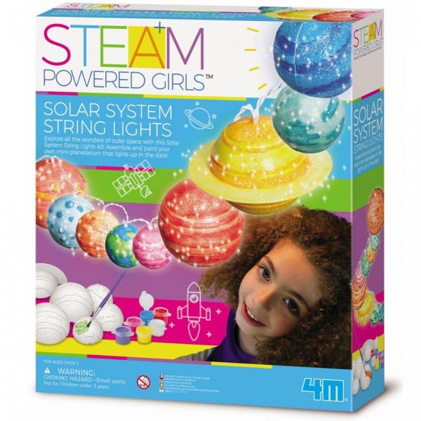 Kids Steam Luces del Sistema Solar Decorable 5a+