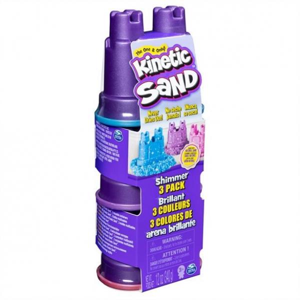 Arena Kinetic Moldeable Set de 3 Colores Brillantes 3a+