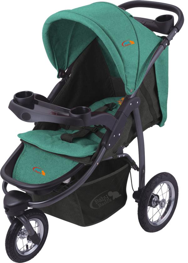 Baby Basics - Coche 3 Ruedas de Inflar Verde 0m+