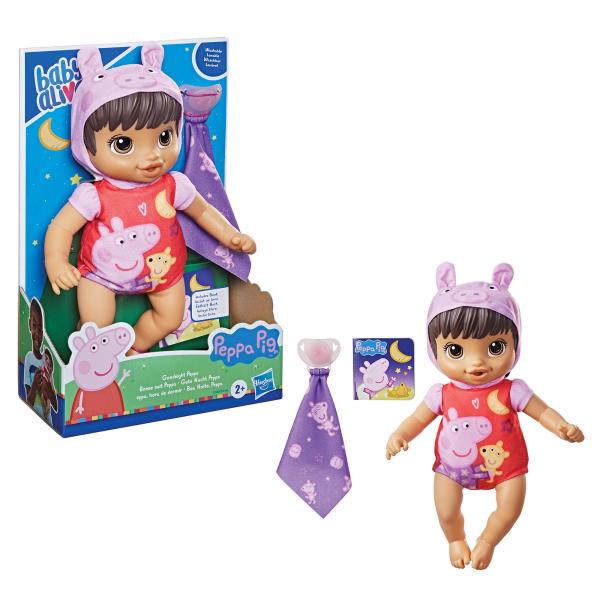 Baby Alive Bebé Pijama de Peppa Pig Hora de Dormir 2a+