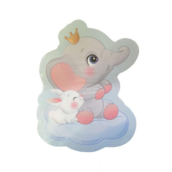 Repisa de Pared Elefante Azul de Madera (COG001092)