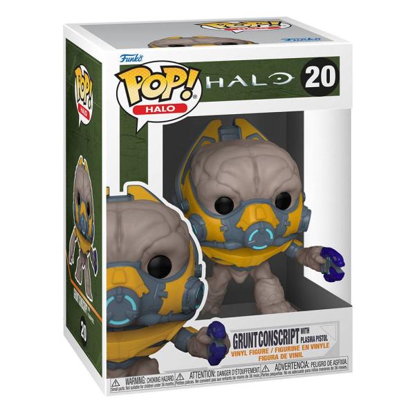 Figura Funko Pop! Halo (20) Grunt Conscript con Plasma Pistol 3a+