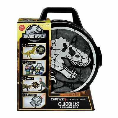 Caja Coleccionista Captivz Clash Edition y Dino Exclusivo Jurassic Wolrd 3a+