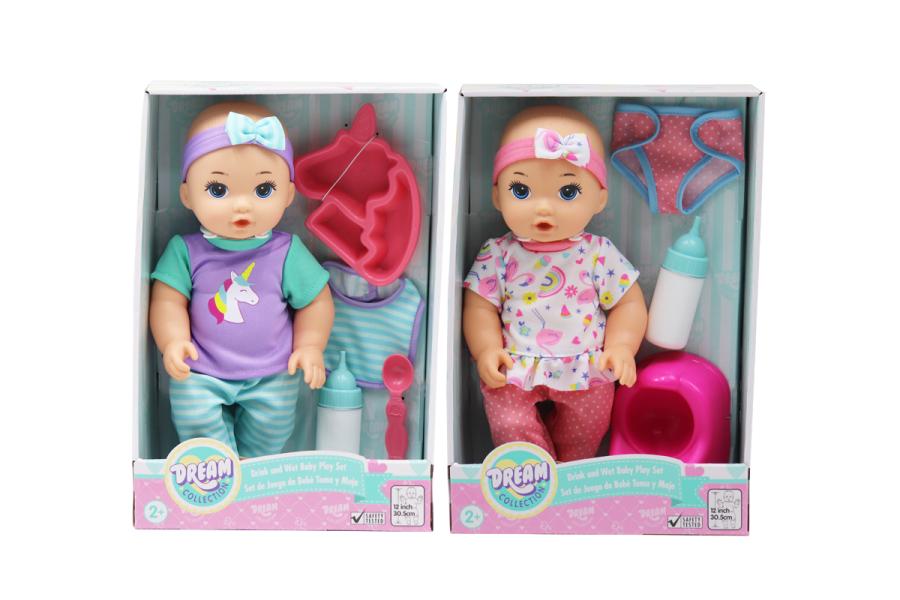 Bebé con Set de Juego Toma  y Moja  Dream Collection 30.5cm Surt/2  2a+